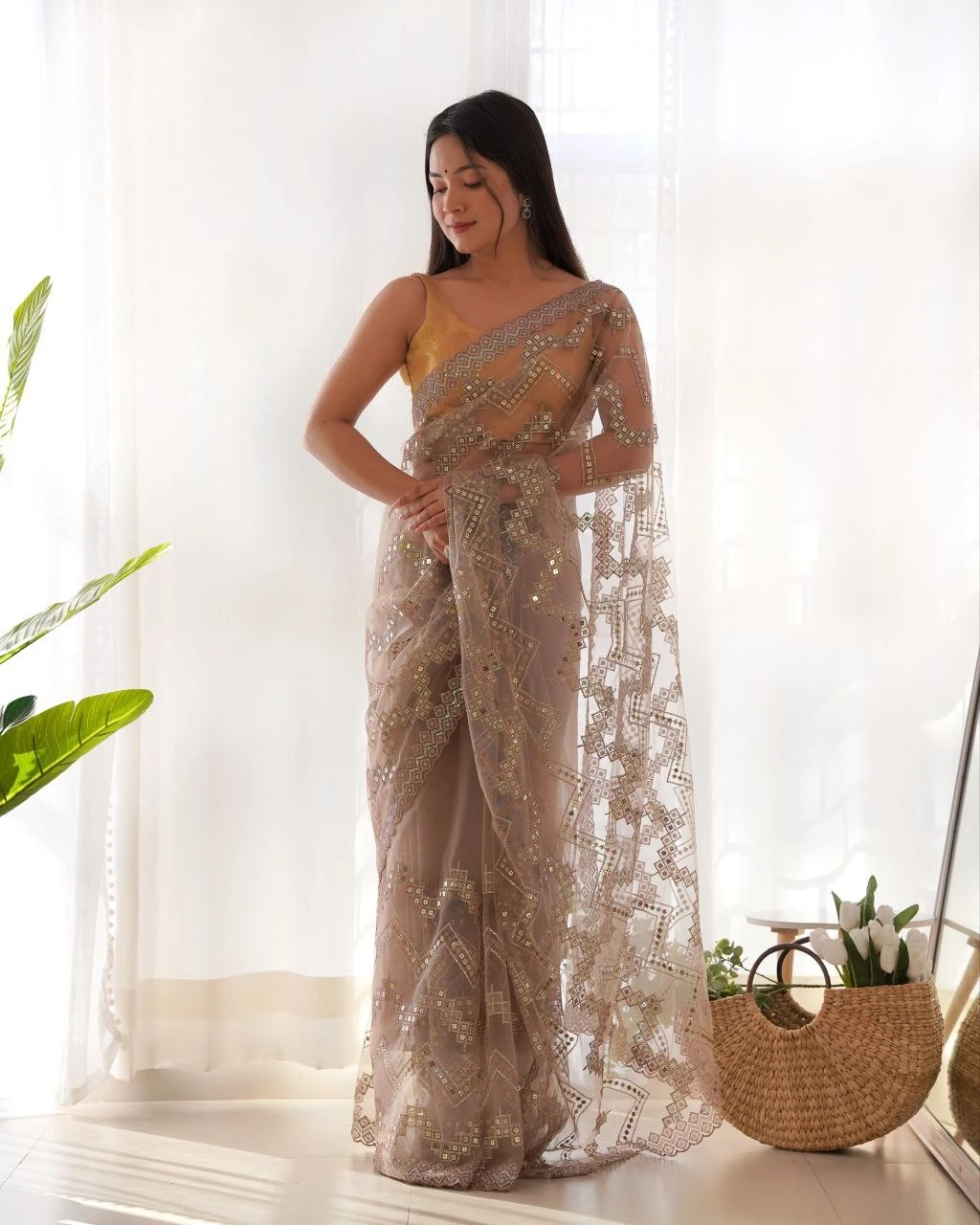 Vardan Ethnic Bt 3119 Heavy Butterfly Net Wholesale Fancy Sarees Catalog — Wholesale Sarees, MPA wholesale from Surat — view 4